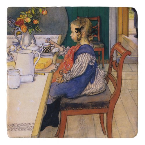 Carl Larsson A Late Risers Miserable Breakfast Trivet