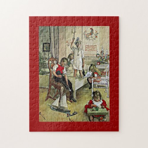 Carl Larsson art Christmas Morning Jigsaw Puzzle