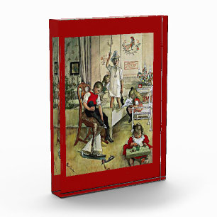 Carl Larsson art: Christmas Morning Photo Block