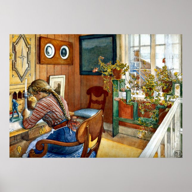 Carl Larsson art - correspondence Poster (Front)