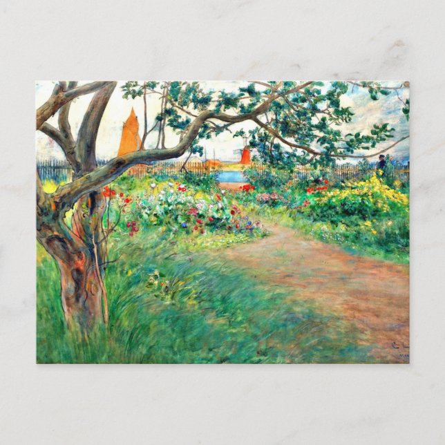 Carl Larsson art: Landscape at Marstrand Postcard (Front)
