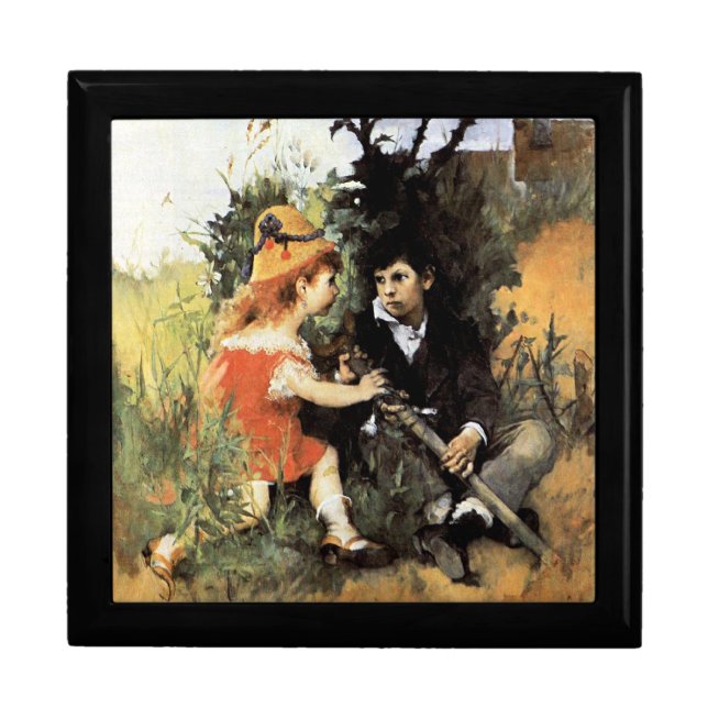 Carl Larsson artwork, Clair Obscur,  Gift Box (Front)