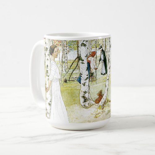 Carl Larsson Breakfast In The Open Mug