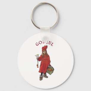 Carl Larsson: Brita as Iduna Says God Jul Keychain