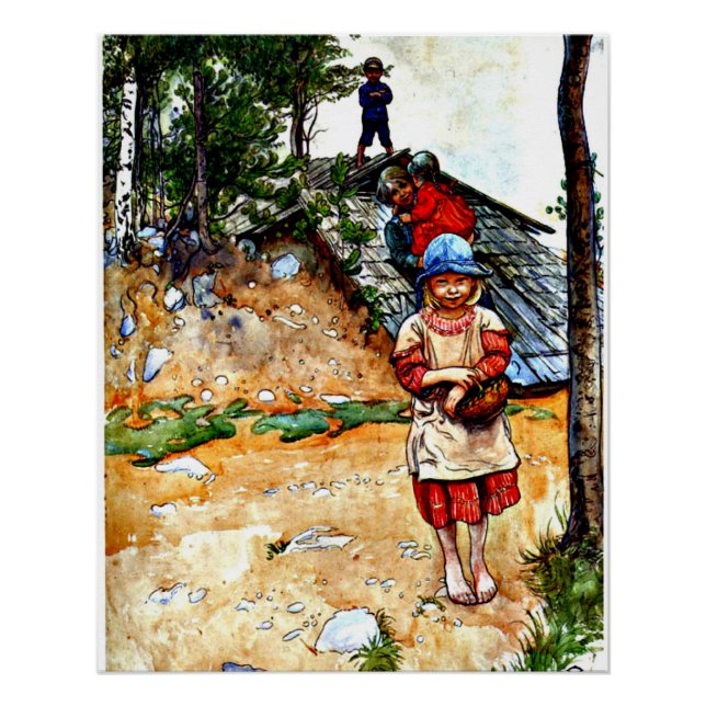 Carl Larsson - By the Cellar Poster (Front)