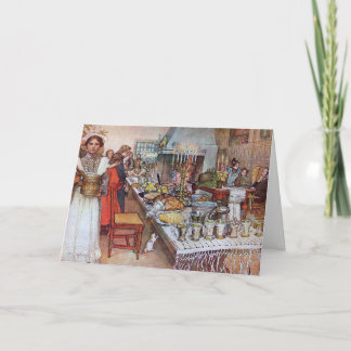 Carl Larsson Christmas Eve Custom Card Template