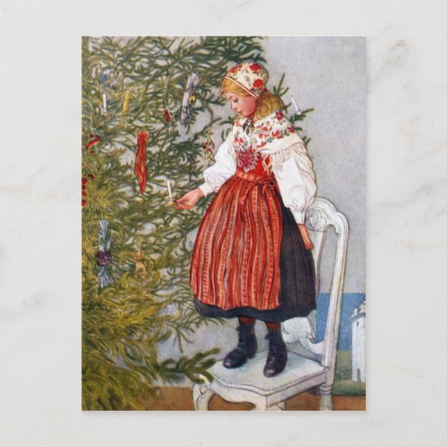 Carl Larsson Christmas Tree Postcards Post Card (Front)