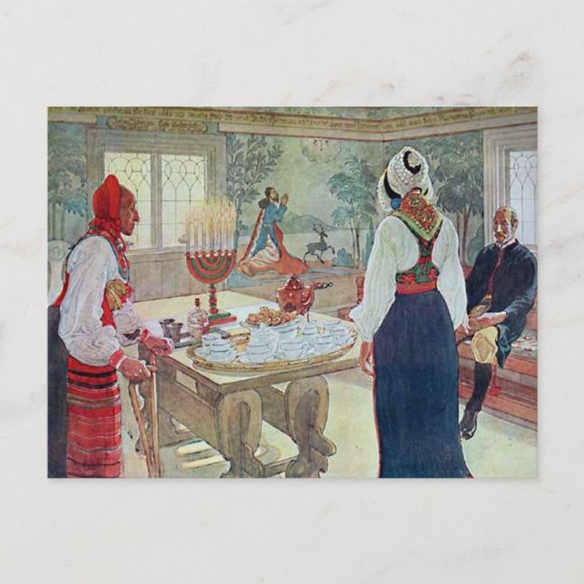 Carl Larsson  En Bergman Stuga Postcard (Front)