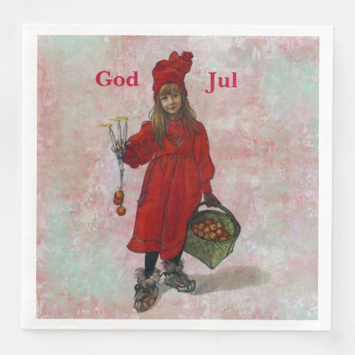 Carl Larsson God Jul Paper Dinner Napkins