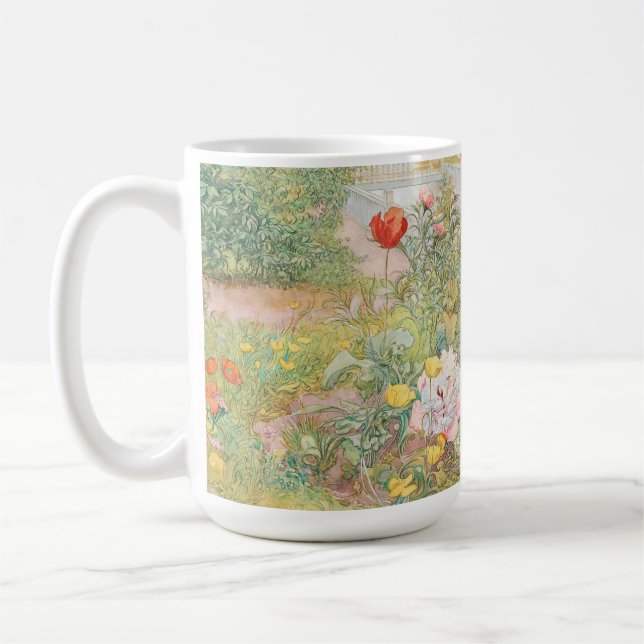 Carl Larsson - Lisbeth In The Flower Garden Coffee Mug (Left)