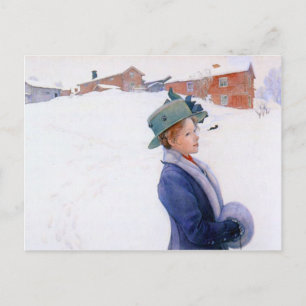 Carl Larsson Lisbeth's New Hat Holiday Winter
