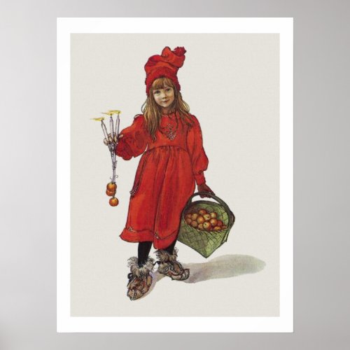Carl Larsson Little Swedish Girl Brita as Iduna Poster