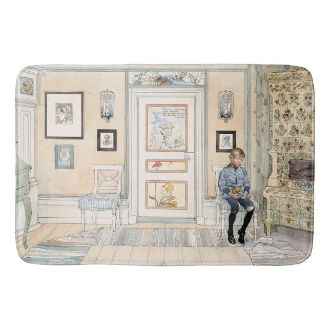 Carl Larsson Living Room Home Son Boy Bath Mat (Front)