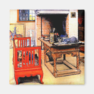 Carl Larsson - Peek-a-Boo Magnet