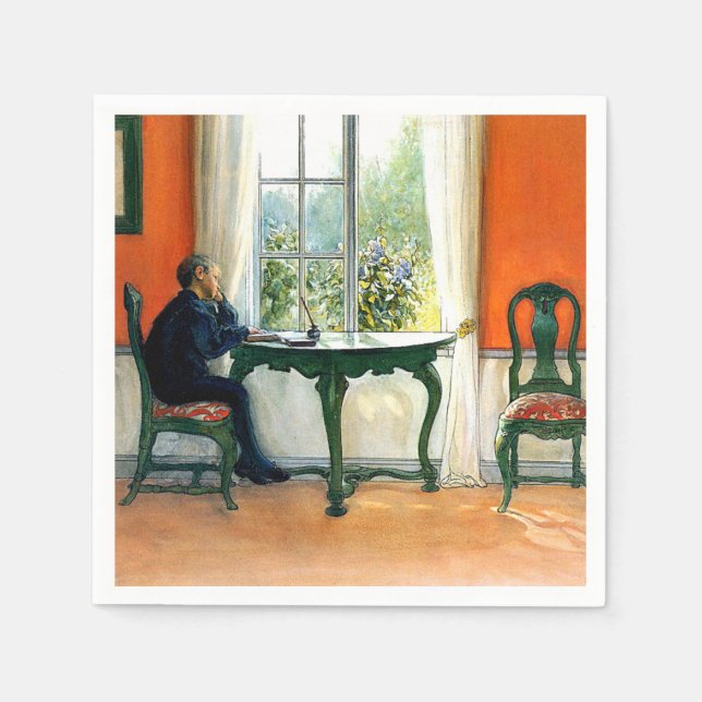 Carl Larsson - Required Reading Napkins (Front)