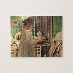 Carl Larsson St. Lucia Day Christmas in Sweden Jigsaw Puzzle