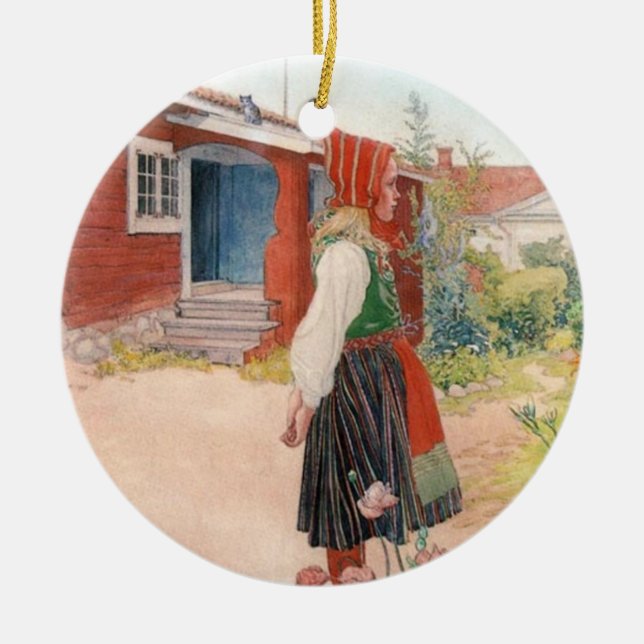Carl Larsson  The Falun Home Ceramic Ornament (Front)