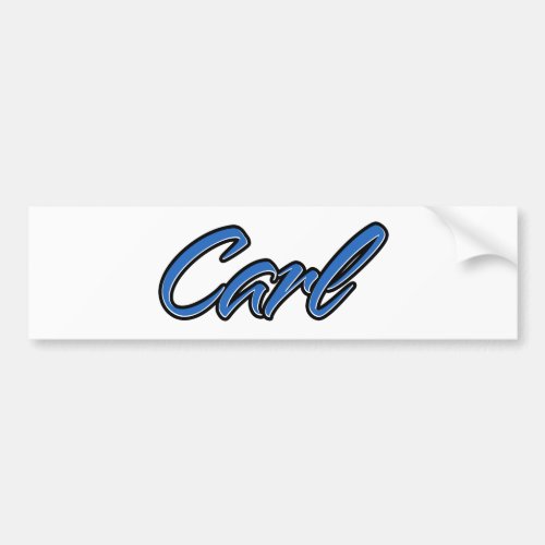 Carl Name blue Aufkleber Sticker Autoaufkleber