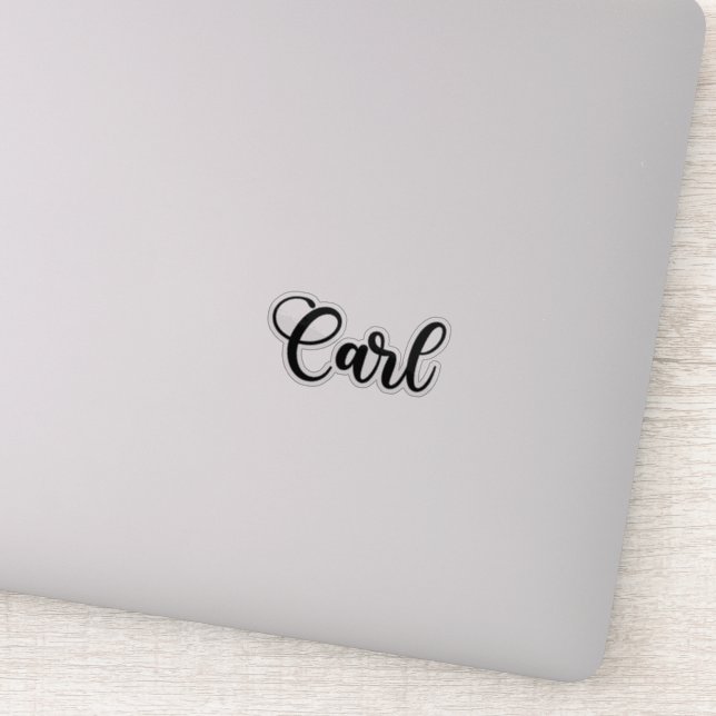 Carl Name - Handwritten Calligraphy Sticker (Detail)