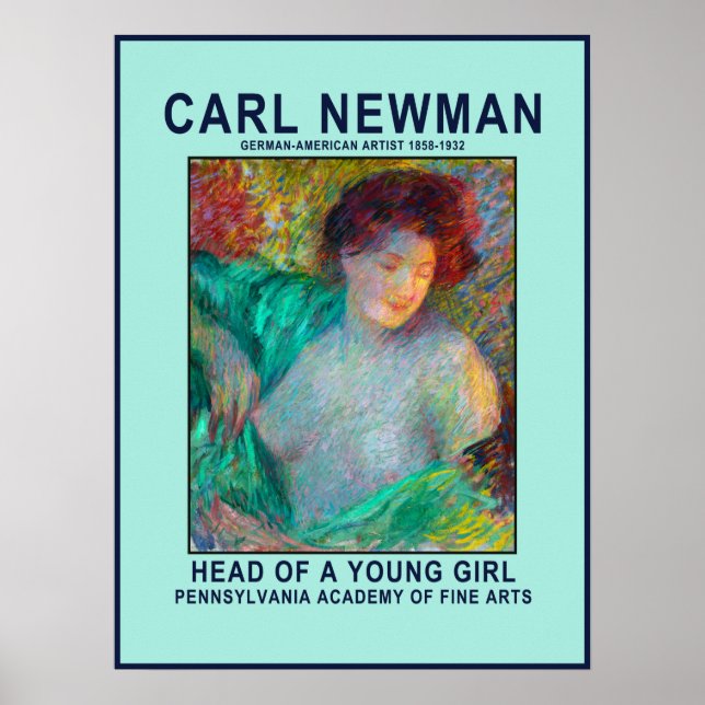 Carl Newman Young Girl Poster (Front)