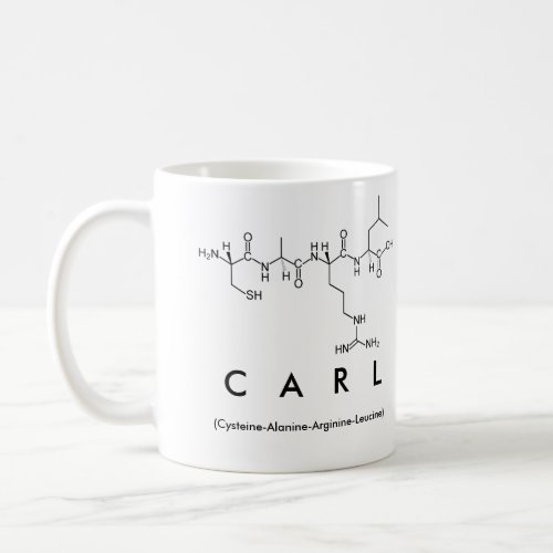Carl peptide name mug