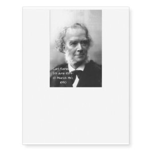 Carl Reinecke 1890 Temporary Tattoos