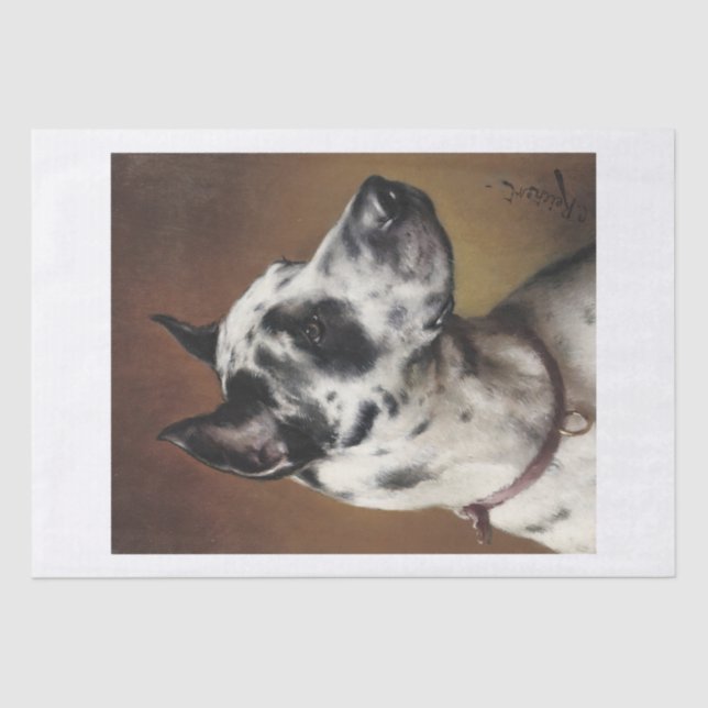 Carl Richert | Great Dane Dog Portrait Tissue Paper (Front)