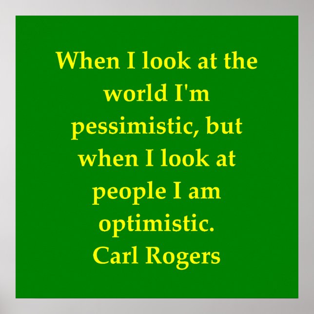 carl rogers quote poster (Front)