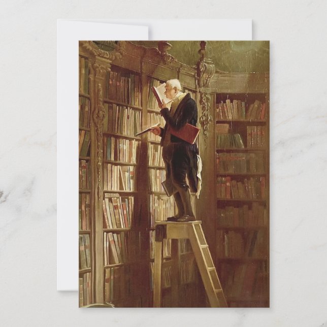 Carl Spitzweg - The Bookworm Invitation (Front)