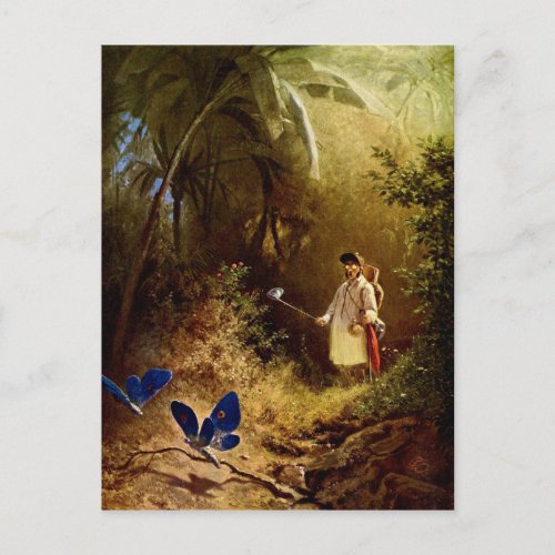 Carl Spitzweg _ The Butterfly Hunter Postcard