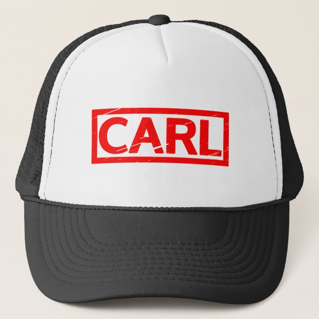 Carl Stamp Trucker Hat (Front)
