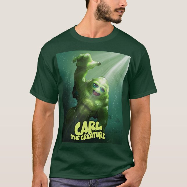 Carl the Creature at the Movies  T-Shirt (Front)