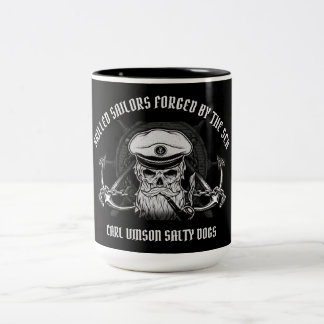 CARL VINSON SKILLED SAILORS Two-Tone COFFEE MUG
