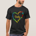 Carla autism awareness heart puzzle idea 2020 T-Shirt