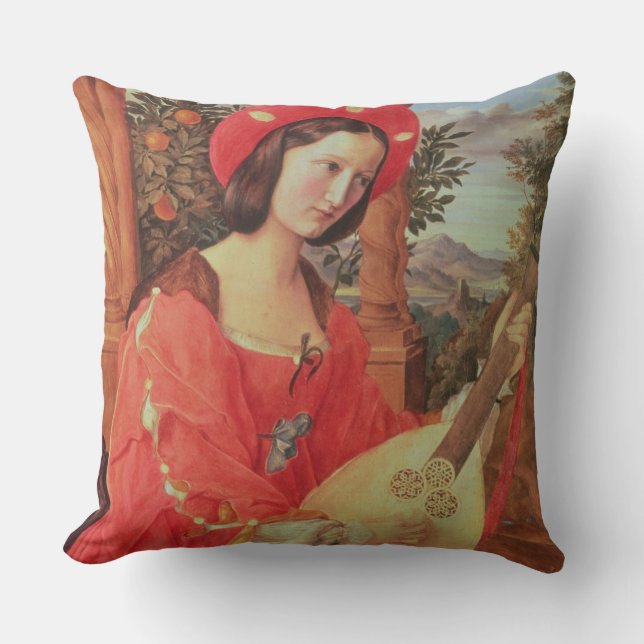 Carla Bianca von Quandt, c.1820 (oil on canvas) Throw Pillow (Front)
