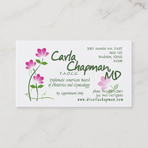 Customizable Carla Card with Fax # Business Card