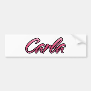 Carla faded pink sticker sticker
