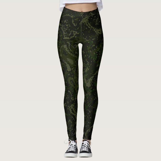 Carla Iguana Camo Leggings (Front)