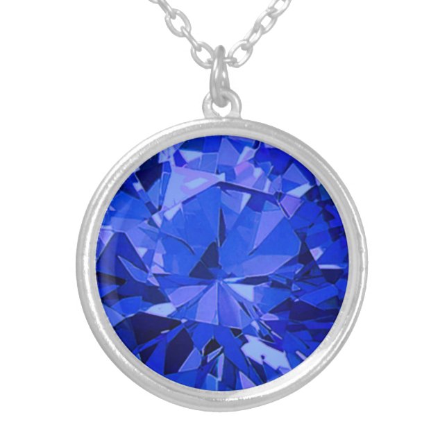 Carleigh's Faux September Birthstone Necklace (Front)