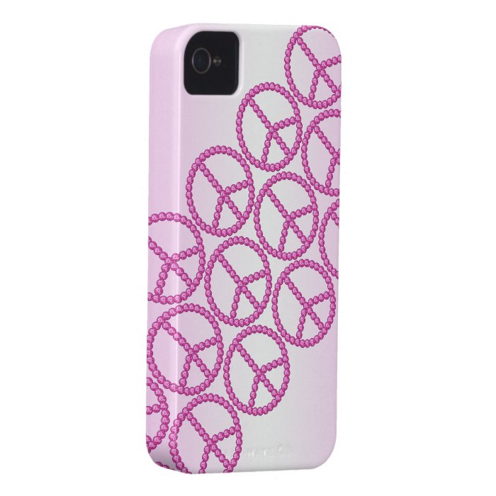 Carleigh's Pink Peace Bling iPhone case iPhone 4 Covers
