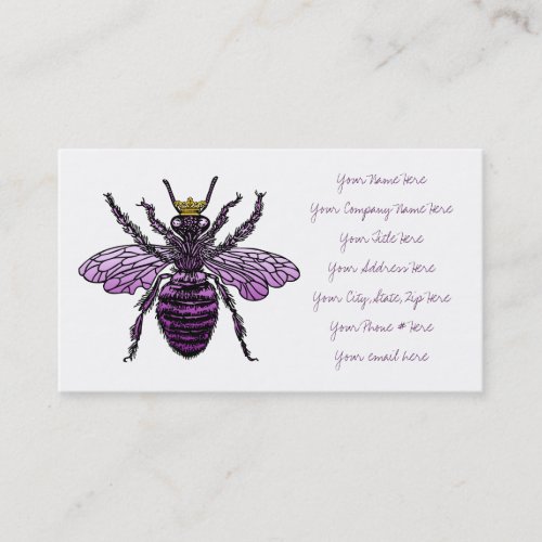 Carleighs Queen Bee Business Cards