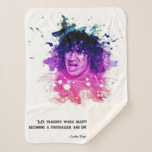 Carles Puyol _ great player Sherpa Blanket