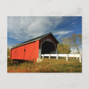 Carleton Covered Bridge Swanzey NH Postcard