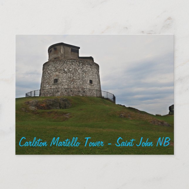Carleton Martello Tower - Saint John NB Postcard (Front)