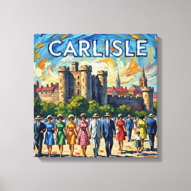 Carlisle Castle Historic Monument Stretched Canvas Print (Front)