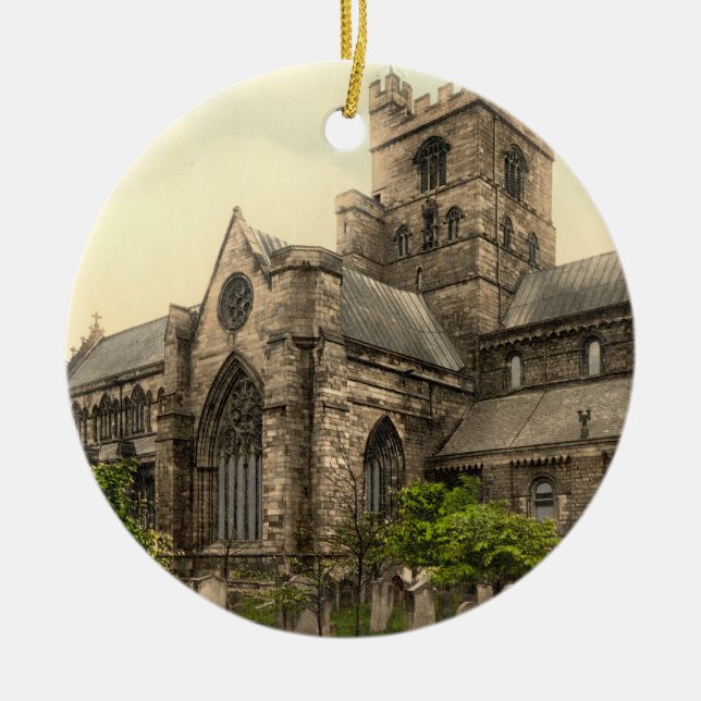 Carlisle Cathedral, Cumbria, England Ceramic Ornament (Front)