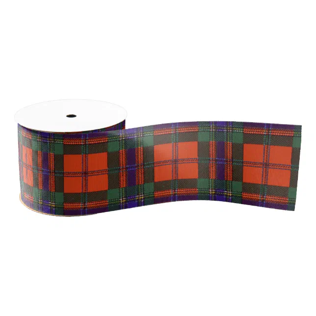 Carlisle clan Plaid Scottish kilt tartan Grosgrain Ribbon | Zazzle