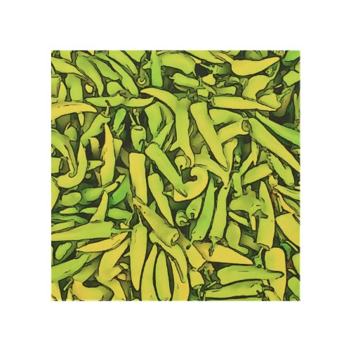 Carliston Banana Peppers Black Outline Art
