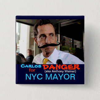 Carlos (aka Anthony Weiner) Danger Pinback Button