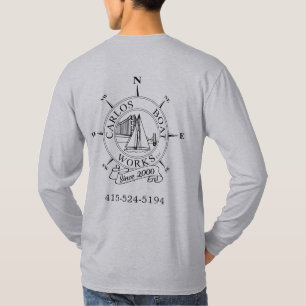 Carlos Boat Works LLC Logo Grey Basic Long Sleeve T-Shirt